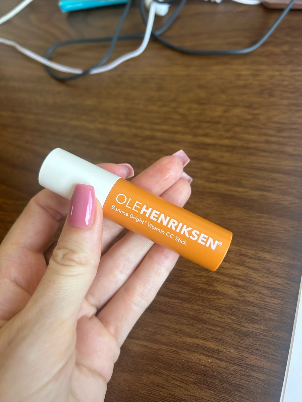 Ole Hendrickson Orange and White Concealer Stick